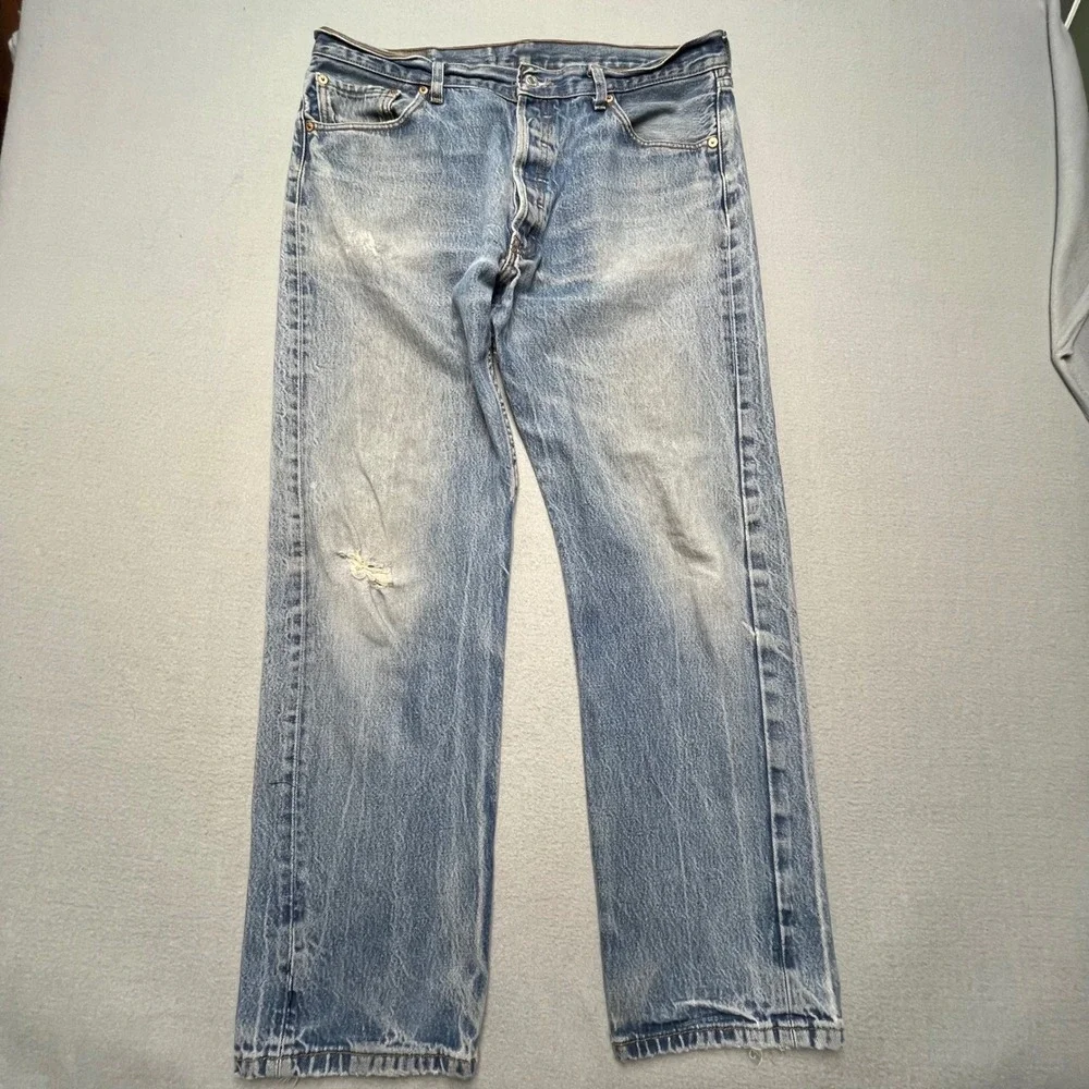 Vintage Levi's 501  XX Jeans Mens W38‎ L34 Fits (36x30)  Blue Denim Distressed